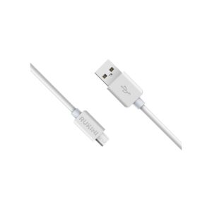 Rukini Round Micro to USB Charge and Sync Cable White 1m Rukini Round Micro to USB Charge and Sync Cable White 1m